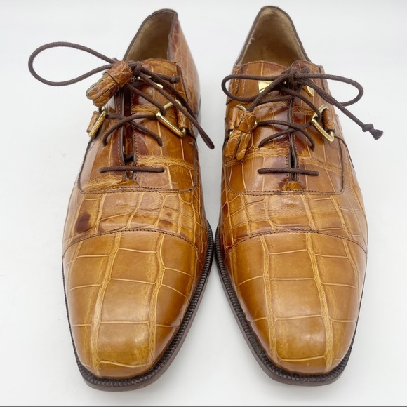 Monticelli Genuine Alligator Shoes Size 9 - Picture 7 of 14